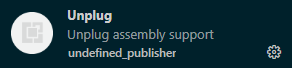 Unplug assembly support extension